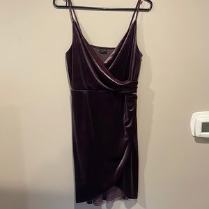 Plum Velvet Cocktail Dress
